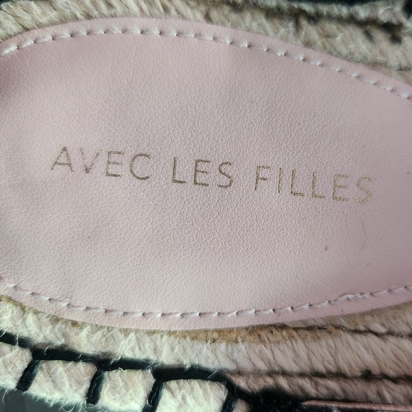 EUC ANTHROPOLOGIE AVEC LES FILLES WOMEN'S BLACK POPPY VAL SLIDE ON SZ9 - Picture 8 of 8